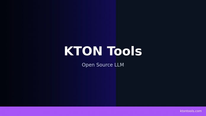 KTON Tools — Open Source LLM
