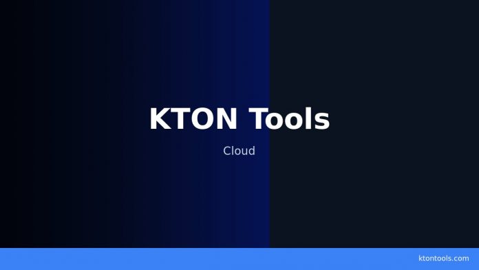 KTON Tools — Cloud